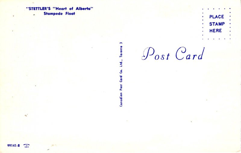 Stettler, Alberta, Canada - Parade Float - Stettler Heart of Alberta - c1950