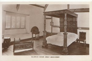 Oxfordshire Postcard - Sulgrave Manor - Great Bedchamber - Ref TZ3914