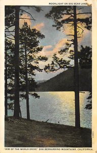 Moonlight on Big Bear Lake Rim of the World Drive San Bernardino CA