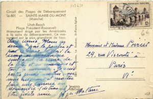 CPA St-MARIE-du-MONT - Utah-Beach - monument des americains (149691)