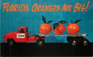 Florida Orange Truck Exaggeration 1950s International Graphics Postcard 22-1619