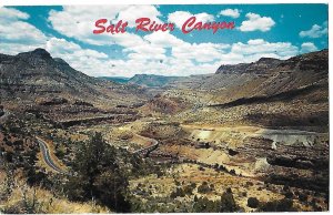 Salt River Canyon Route 60 Between Showlow and Globe Arizona mailed 2-26-63