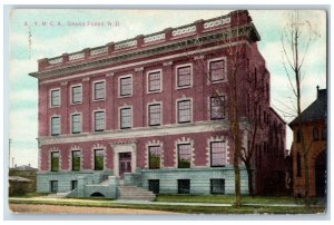 Grand Forks North Dakota ND Postcard Y.M.C.A. Building Exterior c1910's Antique