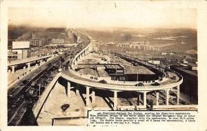 San Francisco - Oakland CA Bay Bridge in 1941 RPPC Postcard