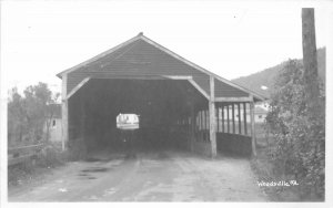 Postcard New Hampshire Woodsville Covered Bridge Harehill Bath Bridge 23-4448