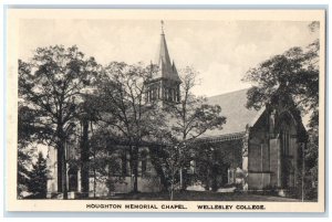 c1930's Houghton Memorial Chapel Wellesley College Massachusetts MA Postcard