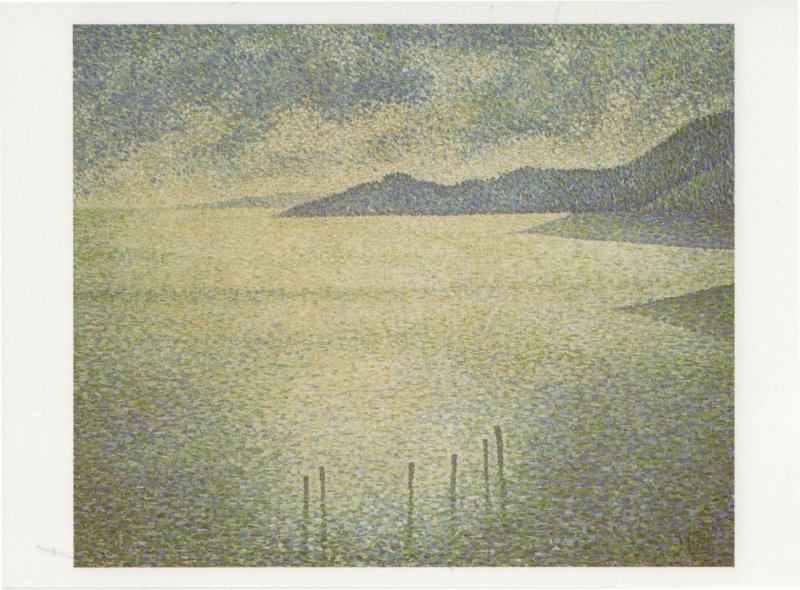 Rysselberghe Coastal Scene National Gallery Of Art Painting Postcard