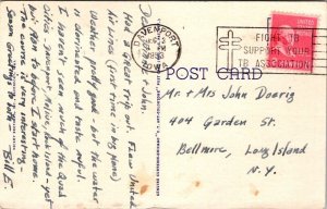 US Army Vintage Patriotic Postcard - Fort Armstrong - Rock Island Illinois