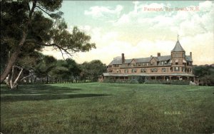 Rye Beach New Hampshire NH Farragut House Lawnscape 1900s-20s Vintage Postcard