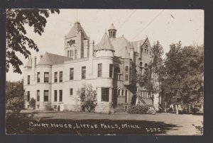 Little Falls MINNESOTA RPPC 1924 COURTHOUSE nr Royalton Randall Pierz MN