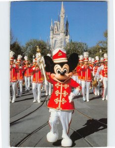 Postcard Mickey Mouse Leads the Walt Disney World Band Walt Disney World Florida