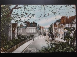 Kent: Sandgate, High Street c1904 - showing horse drawn tram