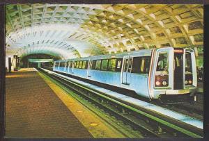 Metro Station Train Washington DC Postcard BIN 1159