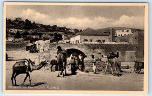 The Virgin's Fountain NAZARETH ISRAEL Postcard