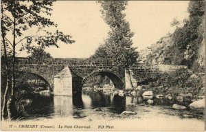 CPA CROZANT Le Pont Charraud (1143572)