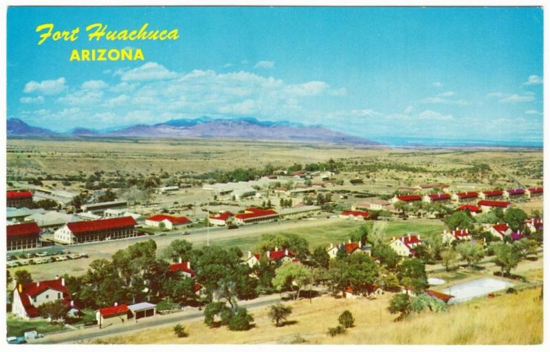 Fort Huachuca Arizona Electronic Proving Ground Headquarters Area Postcard 1950s