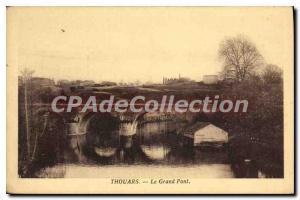 Postcard Old Thouars The Great Bridge