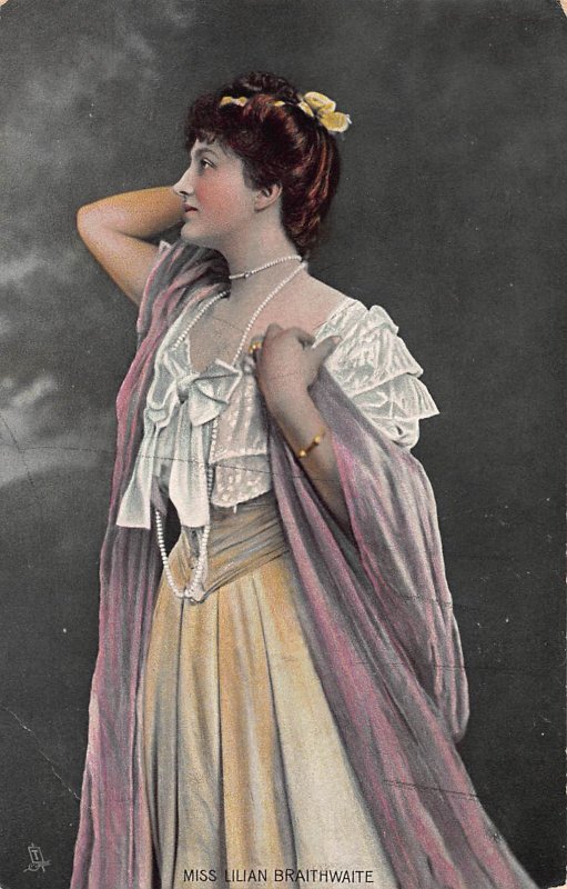 Miss Lilian Braithwaite, British Actress, Early Tuck's Postcard, Unused