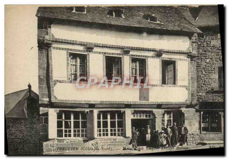 Postcard Old House Treguier Ernest Benan