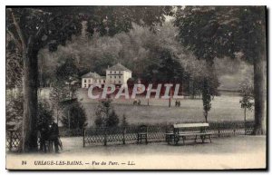 Old Postcard Uriage les Bains View Park