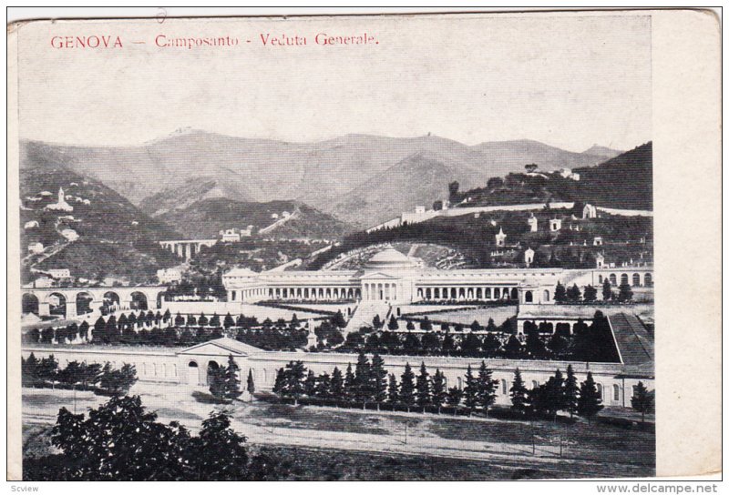 Camposanto - Veduta Generale, GENOVA (Liguria), Italy, 1900-1910s