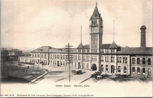 USA Union Depot Denver Colorado Vintage Postcard 09.52