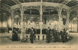 1920s Vichy France Thermal Baths - Source de l'Hôpital  Vintage Postcard