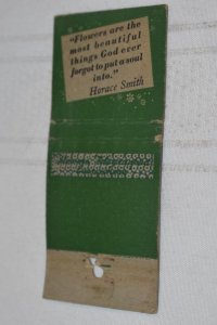 Crescent Beauty Salon Augusta Maine 30 Strike Matchbook Cover