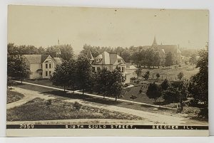 Beecher Illinois SOUTH GOULD STREET Real Photo RPPC Postcard G14