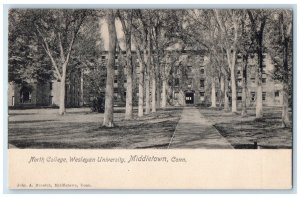 c1905 North College Wesleyan University Middletown CT John Broatch Postcard