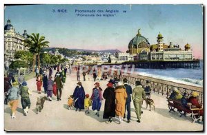 Old Postcard Nice Promenade Des Anglais