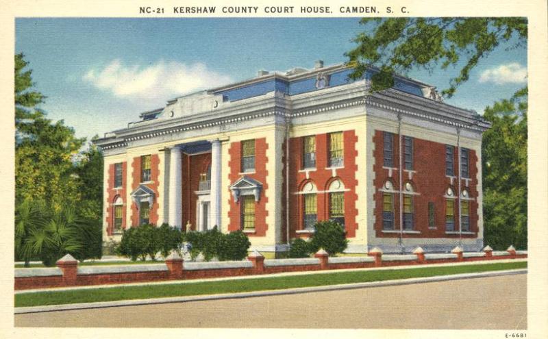 Kershaw County Court House - Camden SC, South Carolina - Linen