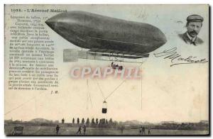 Old Postcard Jet Aviation Airship Zeppelin Aeronef Melecot