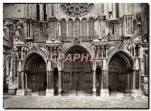 Modern Postcard Chartres South Porch