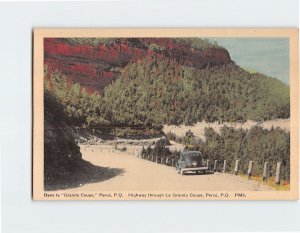 Postcard Highway through La Grande Coupe Percé Canada