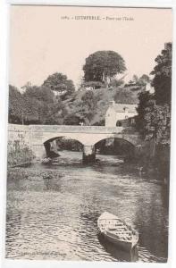 Pont sur l'Isole Bridge Quimperlé France 1910s postcard