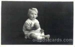 Child, Children Writing on back light tab marks on front from being in album,...