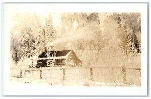 c1940's View Of Homestead Beaver Alaska AK RPPC Photo Unposted Vintage Postcard