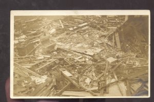 RPPC LORAIN OHIO 1924 STORM DAMAGE DISASTER VINTAGE REAL PHOTO POSTCARD