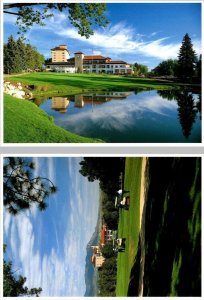 2~4X6 Postcards CO, Colorado Springs BROADOOR HOTEL Golf Club & Course GOLFERS