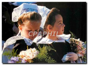 Postcard Modern Brittany Picturesque Children Pays de Fouesnant