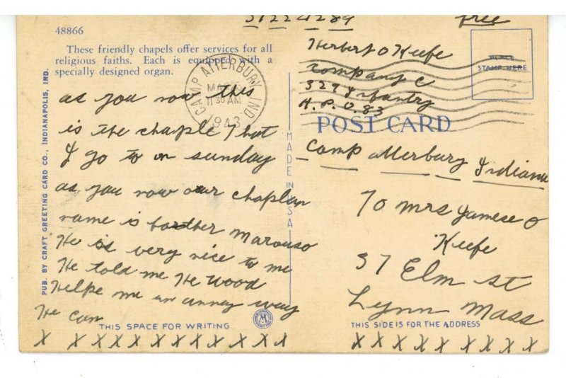 IN - Camp Atterbury. Chapel