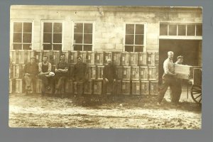 Albany WISCONSIN RP 1924 LATCH FACTORY Workers nr Monroe New Glarus Madison