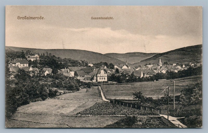 GROSSALMERODE GERMANY GESAMTANSICHT ANTIQUE POSTCARD