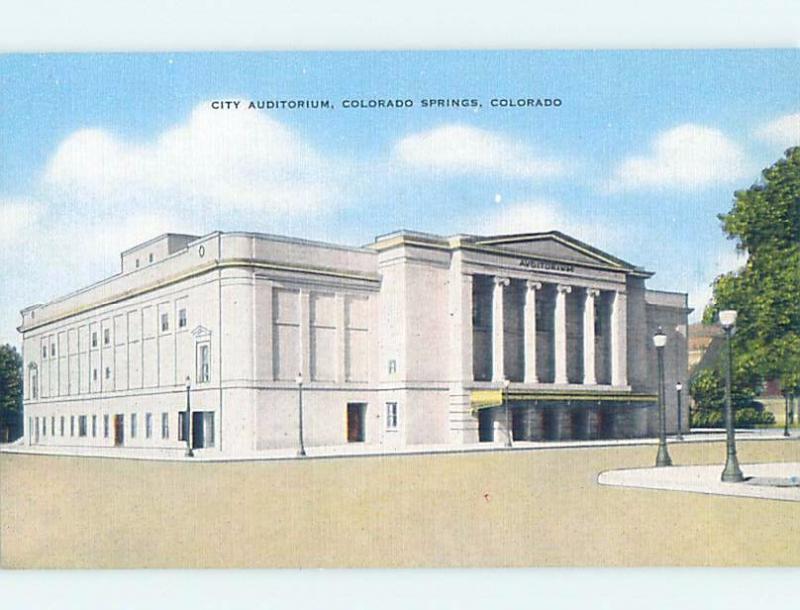 Unused Linen AUDITORIUM SCENE Colorado Springs Colorado CO G2810