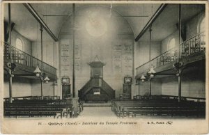 CPA Quievy - Interieur du TEMPLE Protestant (135958)
