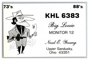 QSL Radio Card From Upper Sandusky Ohio KLH 6383