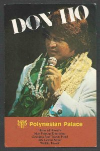 1980 PPC* DON HO WAIKIKI HI AT THE POLYNESIAN PALACE POSTED