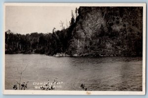 Warroad Minnesota MN Postcard RPPC Photo View Of Crow Lake c1910's Antique