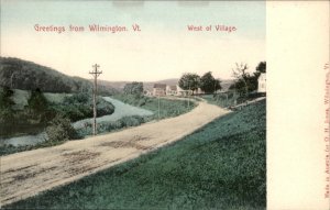 Wilmington Vermont Roadside Scene West of Village c1900-20s Vintage Postcard